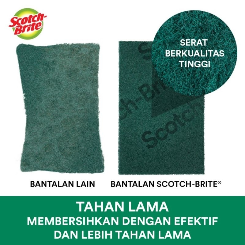 scotch brite sabut hijau - sabut cuci piring - penggosok noda piring