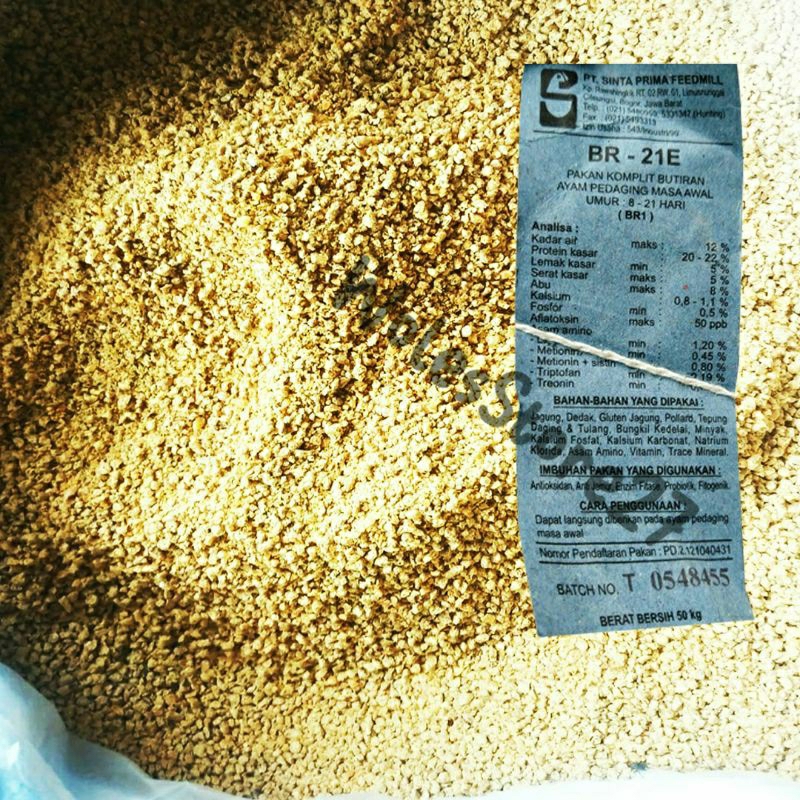1 Kg Pakan Gemuk Usia 1 - 21 Hari Anak Ayam Pedaging , Burung , Bebek Petelur Dan Unggas Lainya Voer