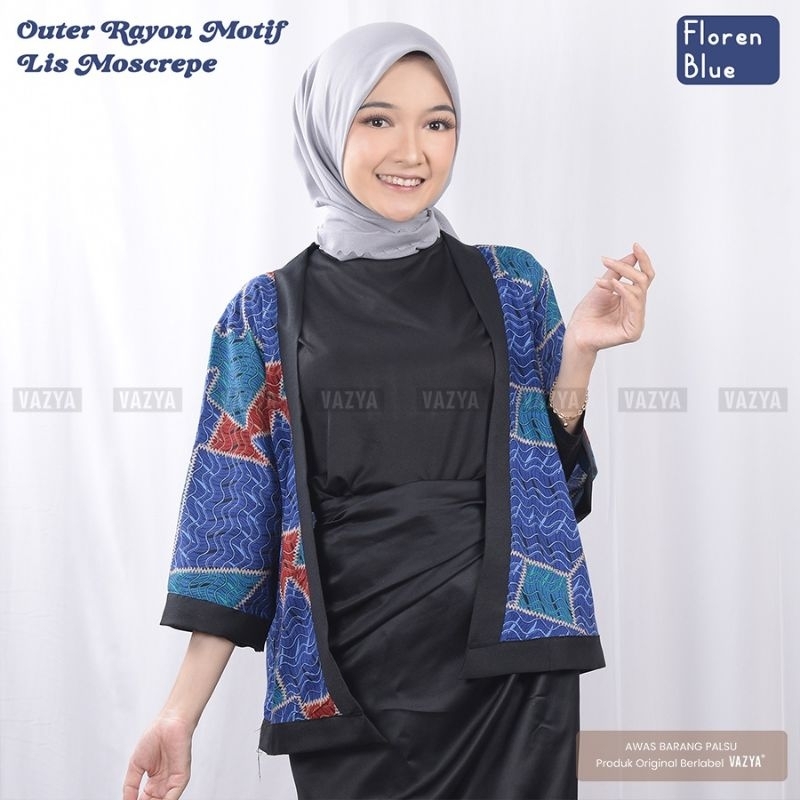 Outer/Cardigan Rayon Motif