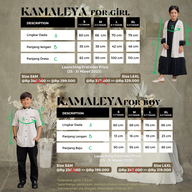 LITTLE MARILINE KAMALEYA Long Outer Free Inner Dress for Girl