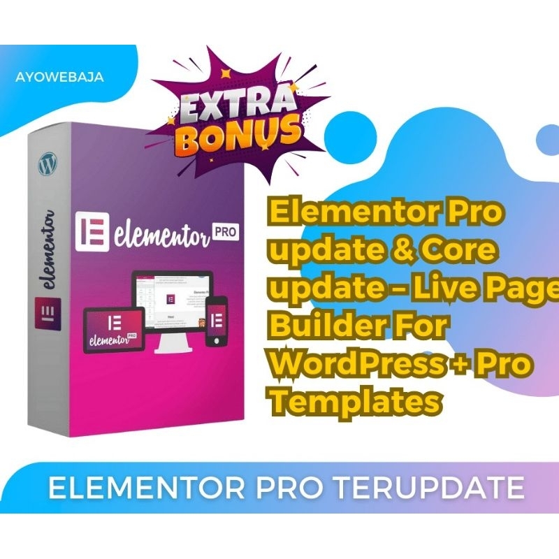 Elementor Pro TERUPDATE – Live Page Builder For WordPress + Pro Templates