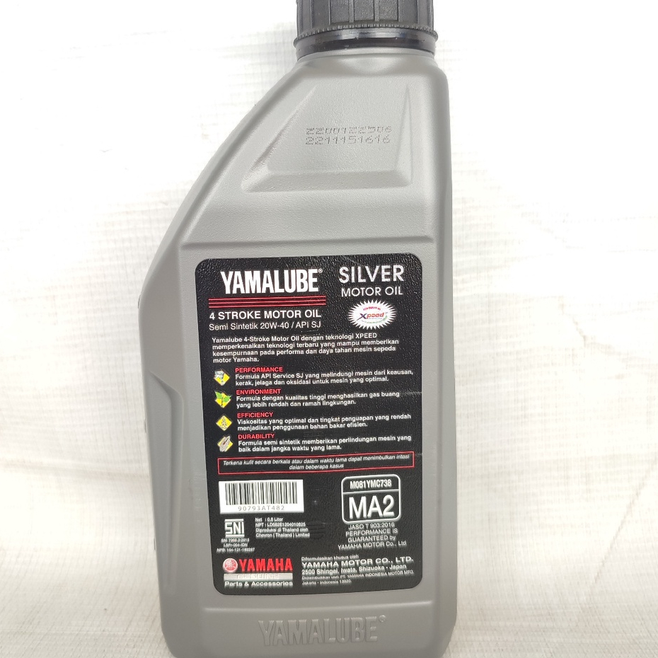 OLI YAMALUBE SILVER SAE-20W 40 0.8 LITER