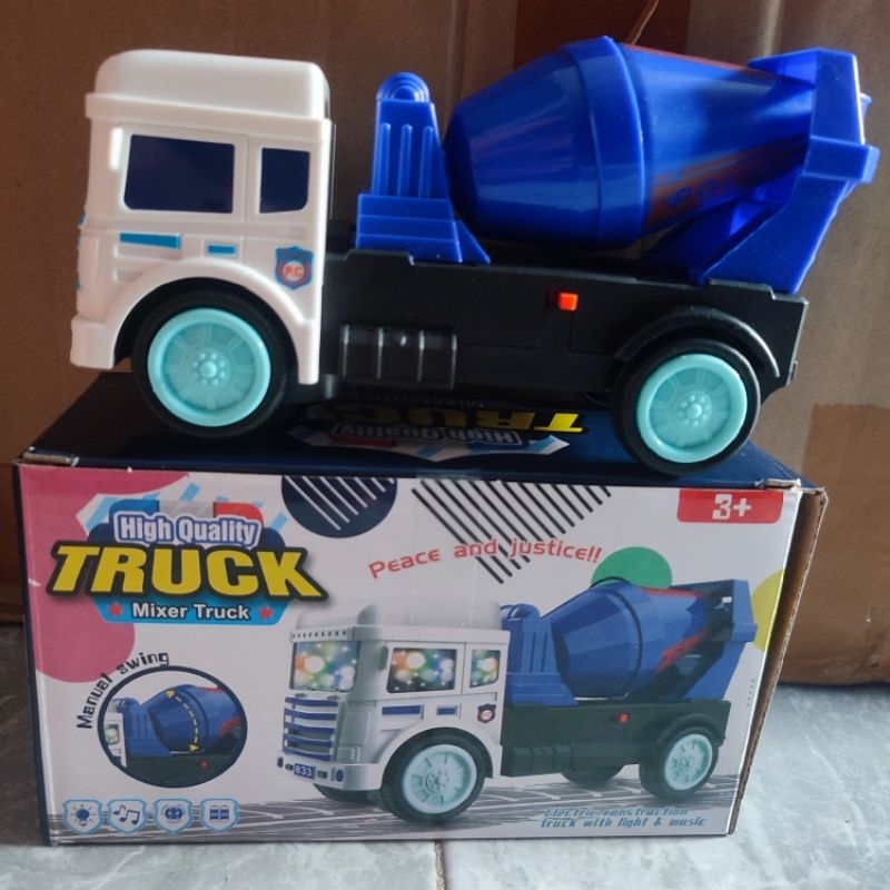 mainan truck tanker dan mixxer