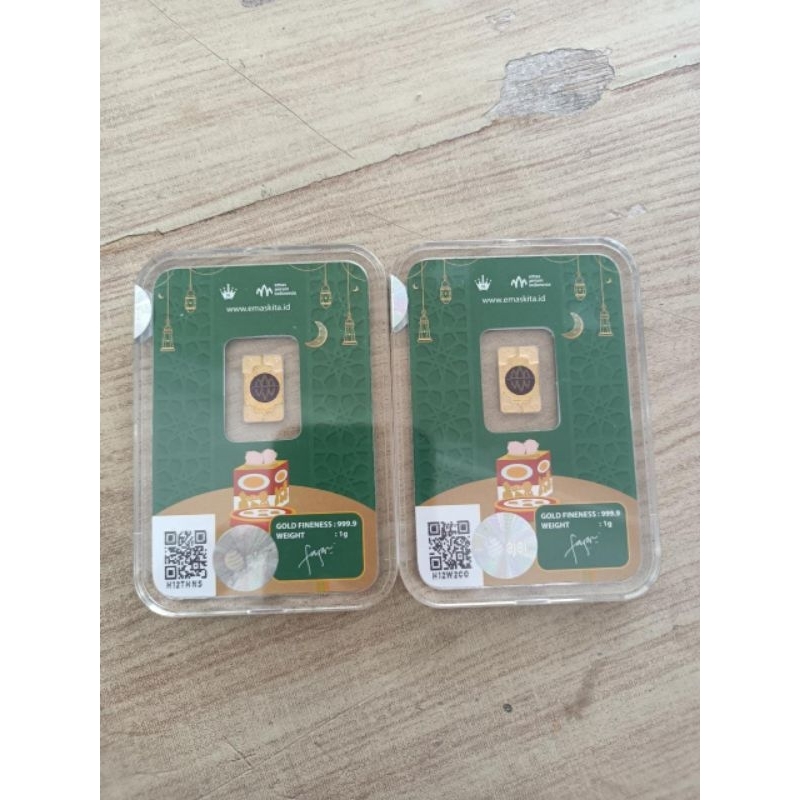 1gr Logam mulia Antam x hartadinata /gift series/ Idul Fitri/ emas kita