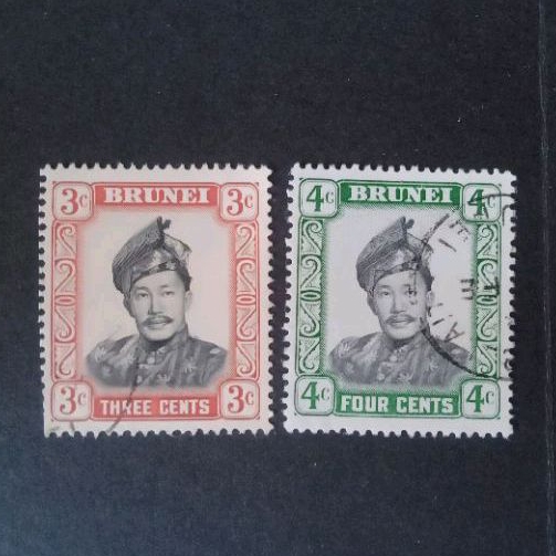 

2 Prangko Kuno Brunei Darussalam Layak Koleksi