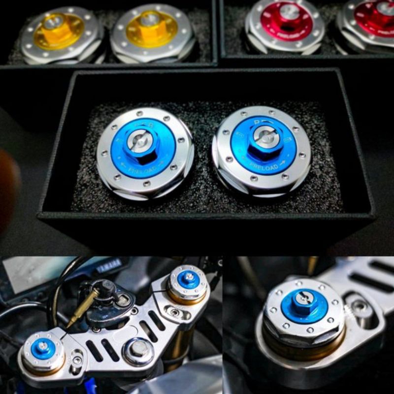 TRIPLECLAMP SEGITIGA PRILOAD R15VVA Yamaha R15 V3