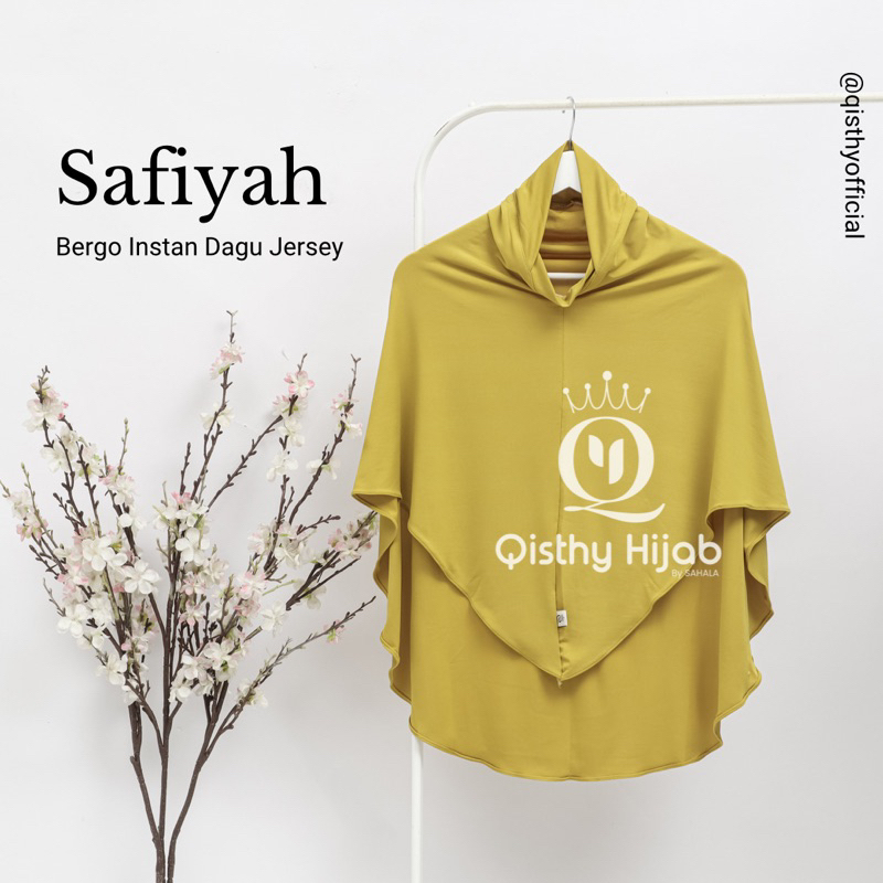 Khimar Dagu Safiyah | Khimar Instan Malay Jersey / Khimar Soft Ped Jersey / Jilbab Instan Syar’i | Premium by Qisthy Hijab