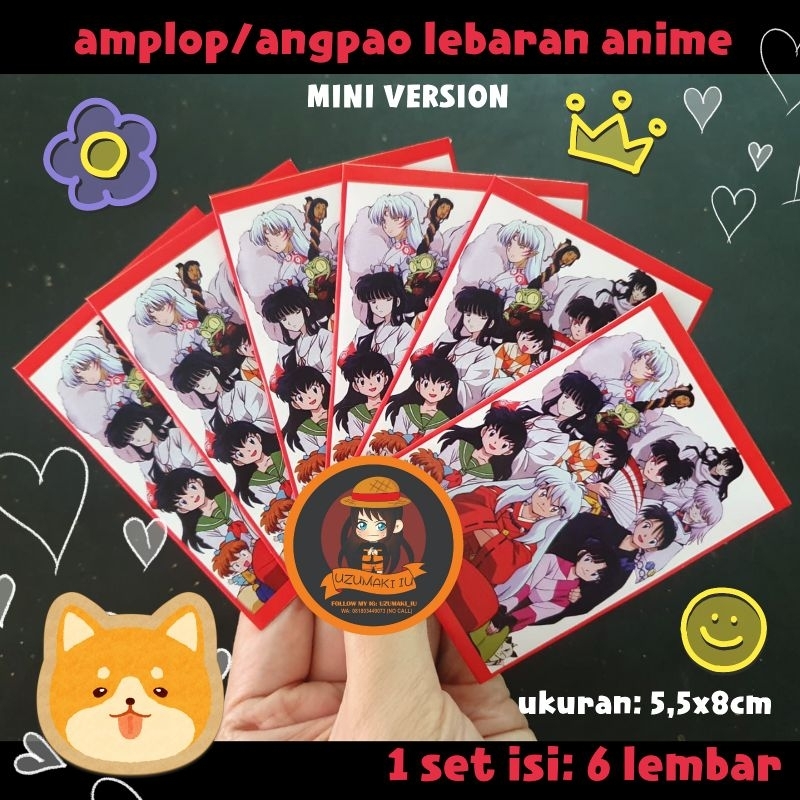 

mini amplop/angpao lebaran anime inuyasha