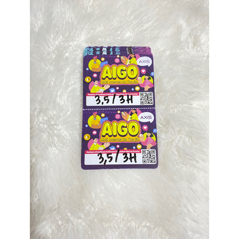 VOUCHER AXIS AIGO 2,5 GB (3,5 GB) 3 HARI