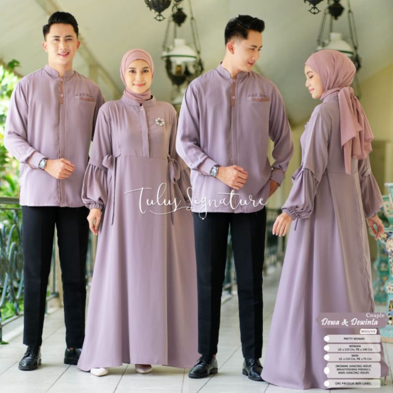 GANESH GANESHA // DEWA DEWINTA // Couple Original Tulus Signature Sarimbit Gamis +Koko Polos