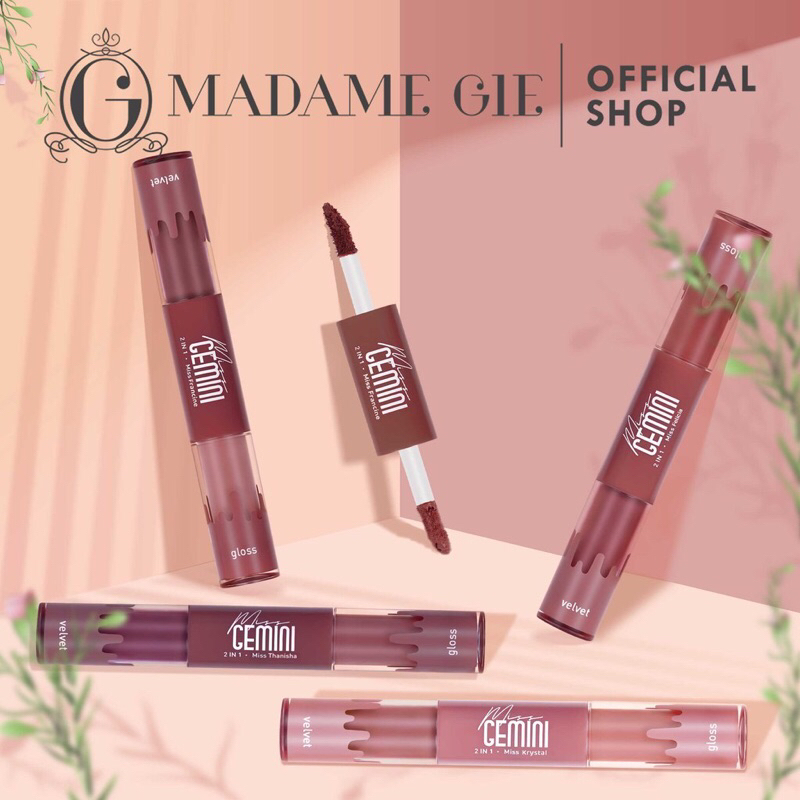 MADAME GIE Miss Gemini 2 in 1 Gloss &amp; Velvet