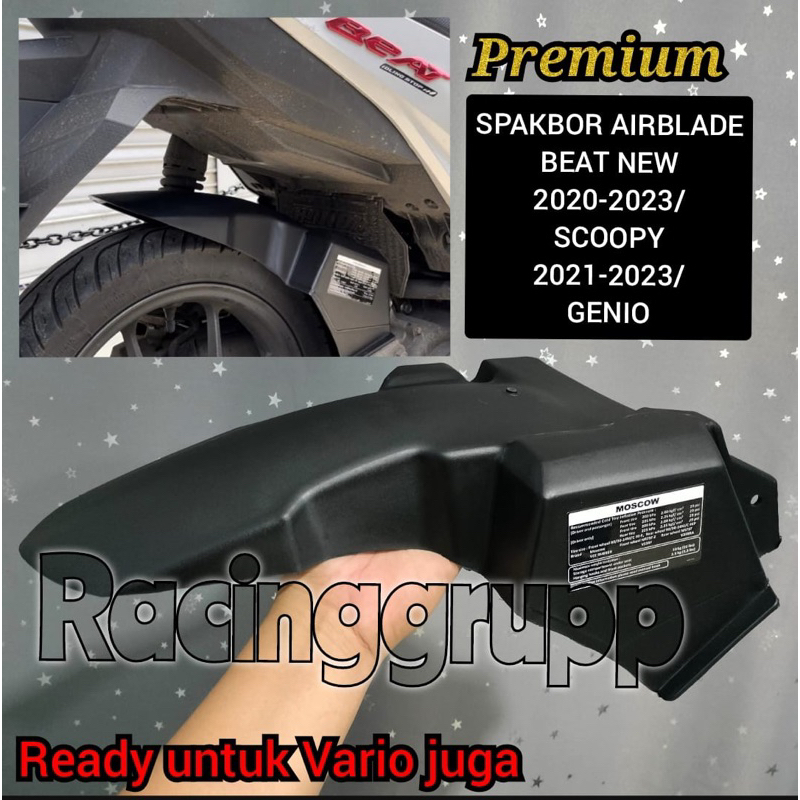 SPAKBOR KOLONG HUGGER VARIO 110 125 150 HONDA HUGER HAGER Huger 150 Spakbor kolong Vario 110cc  125cc 150cc Vario 2013 - 2023 HITAM SERIES MOSCOW ORIGINAL HITAM GENIO BEAT SCOOPY 2012 - 2023 COVER CVT VARIO 125 150