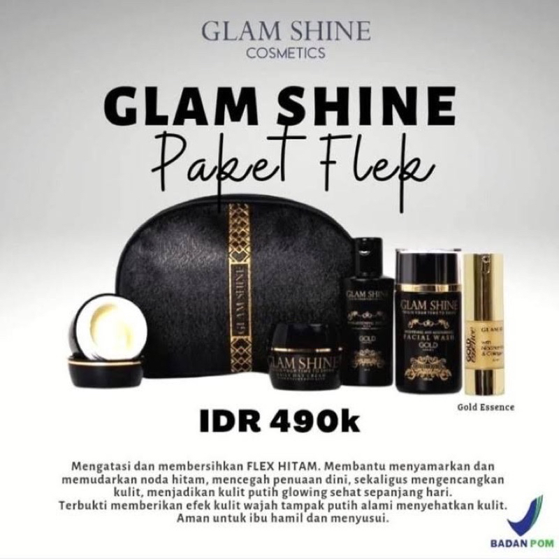 PAKET BASIC GLAMSHINE / PAKET GOLD SERIES / PAKET FLEK AMPUH GLAMSHINE / PAKET LENGKAP FLEK PALING MANJUR / GLAMSHINE / ECER GLAMSHINE