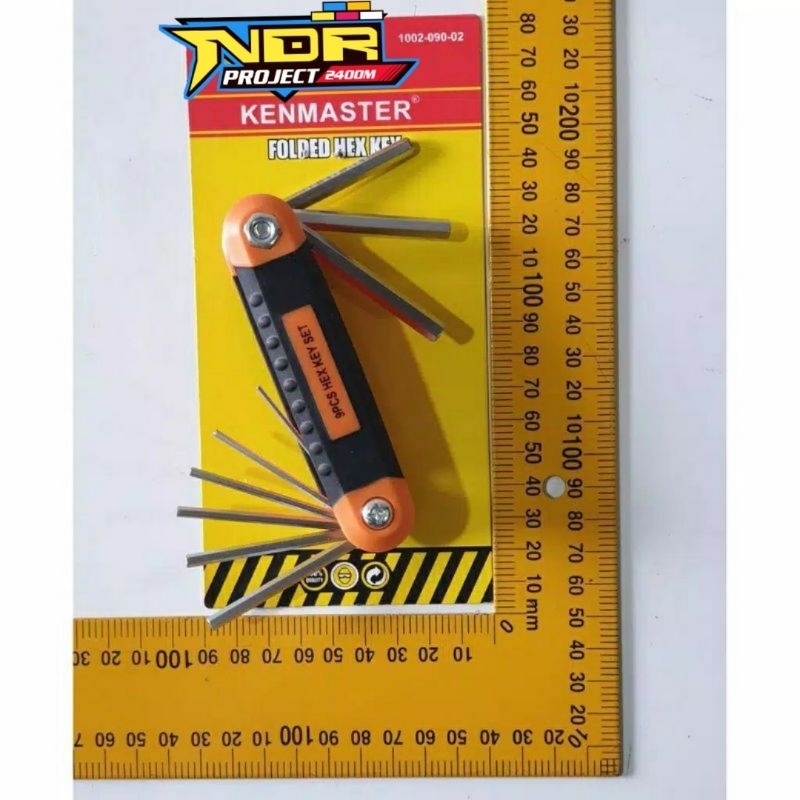 Kunci L Lipat 9 pcs Kenmaster Tekiro