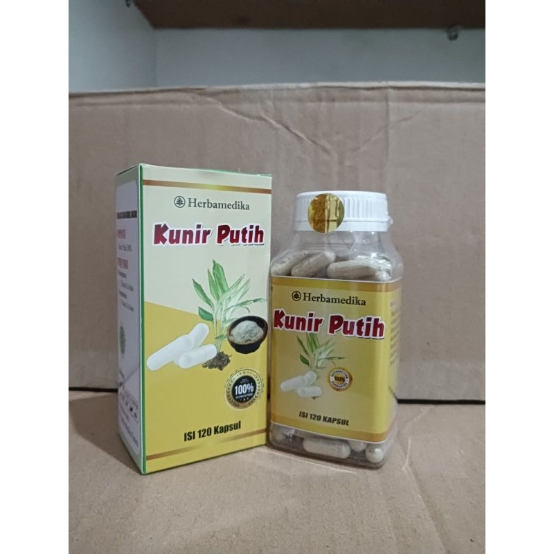 Kapsul Kunir Putih Herbamedika isi 120 Kapsul