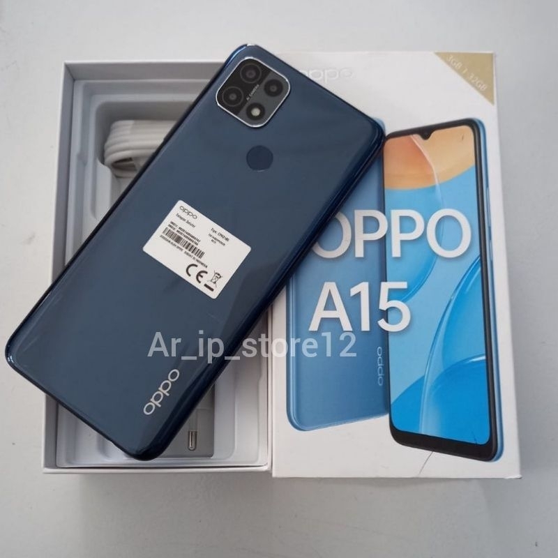 Promo 11.11 sale  handphone oppo a15 second original bonus 3 aksesoris