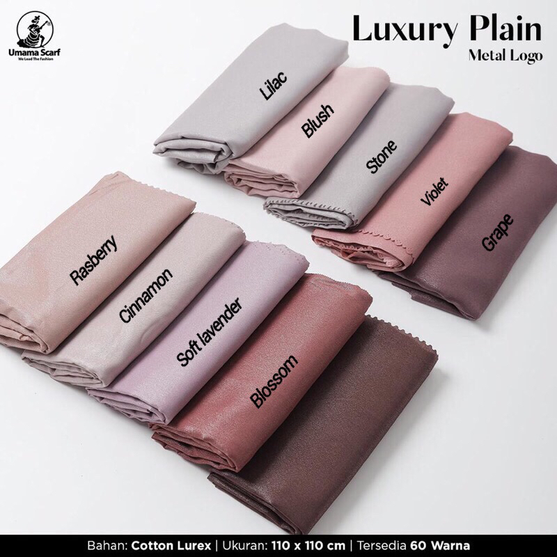 SEGIEMPAT LUXURY PLAIN ICON METAL LOGO UMAMA