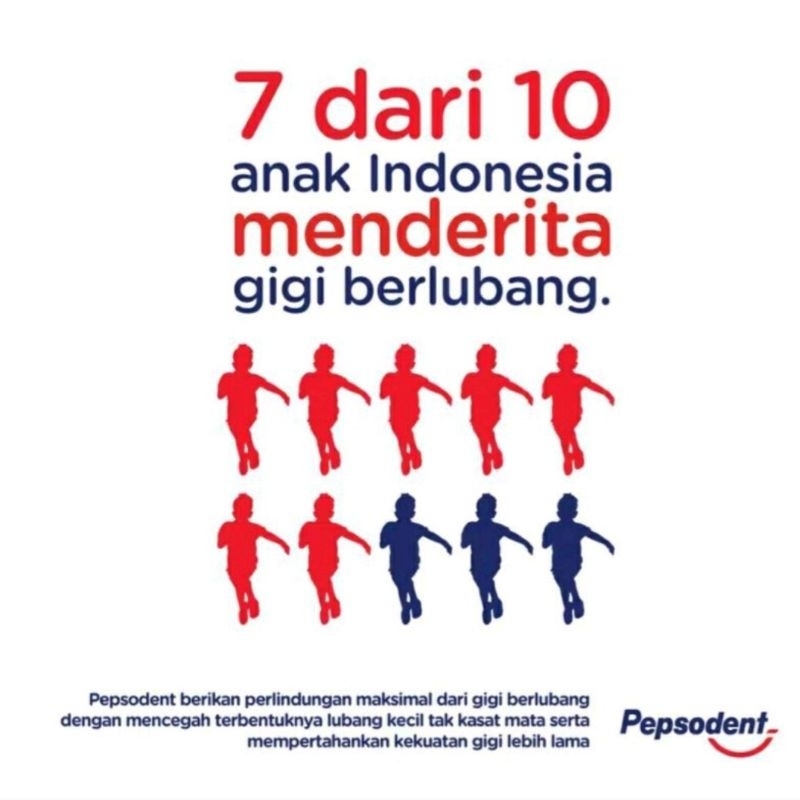 Pepsodent pasta gigi mencegah gigi berlubang