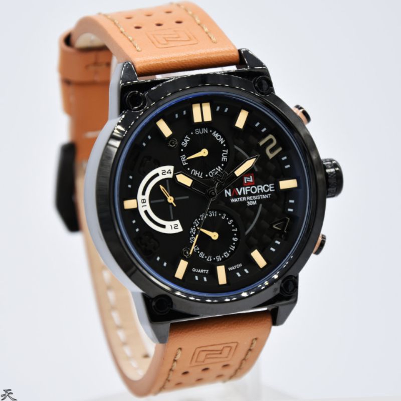 JAM TANGAN PRIA NAVIFORCE 9068 CHRONOGRAPH ORIGINAL