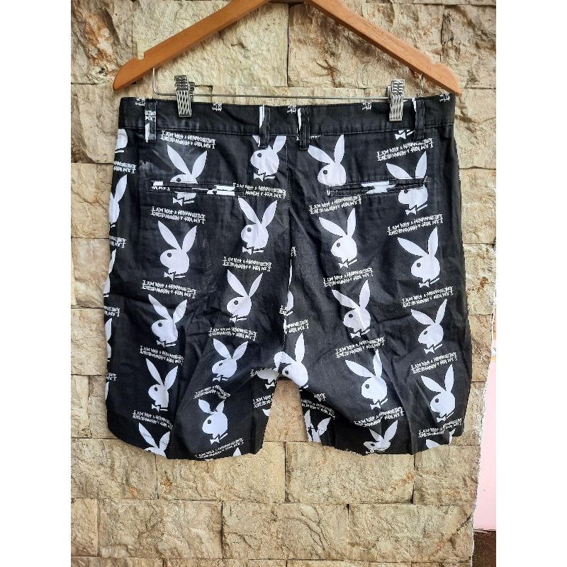 i am not human being x playboy shorts