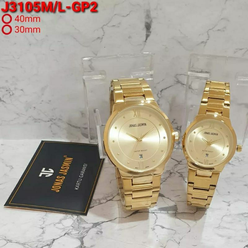 JONAS JASMIN JJ 3105 JAM TANGAN COUPLE ORIGINAL
