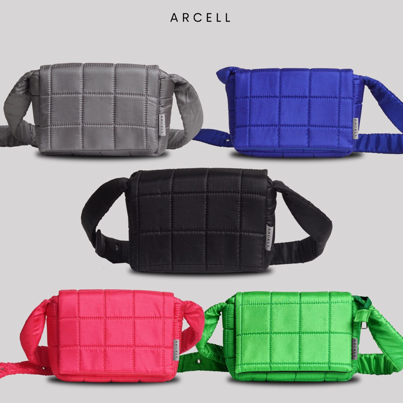 ARCELL - PUFFY LEMON BAG l Tas Selempang Wanita Korean Termurah