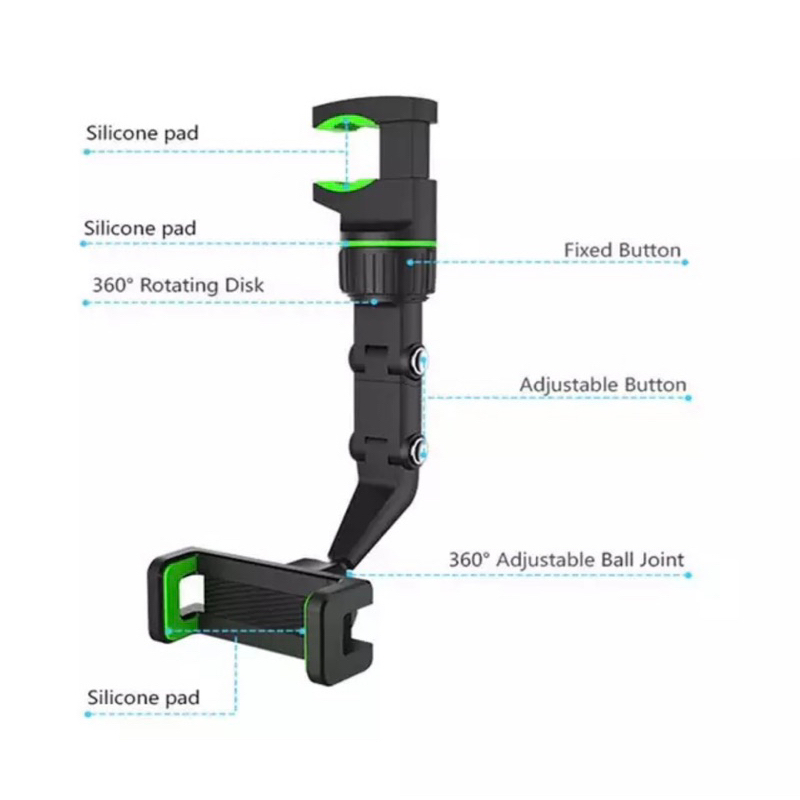 Holder HD55 holder hp jepit spion mobil holder hp jok mobil holder mobil universal