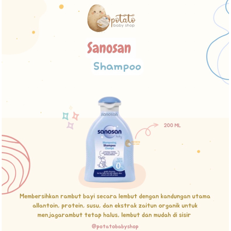 Sanosan Baby Shampoo 200ml / Shampoo Baby