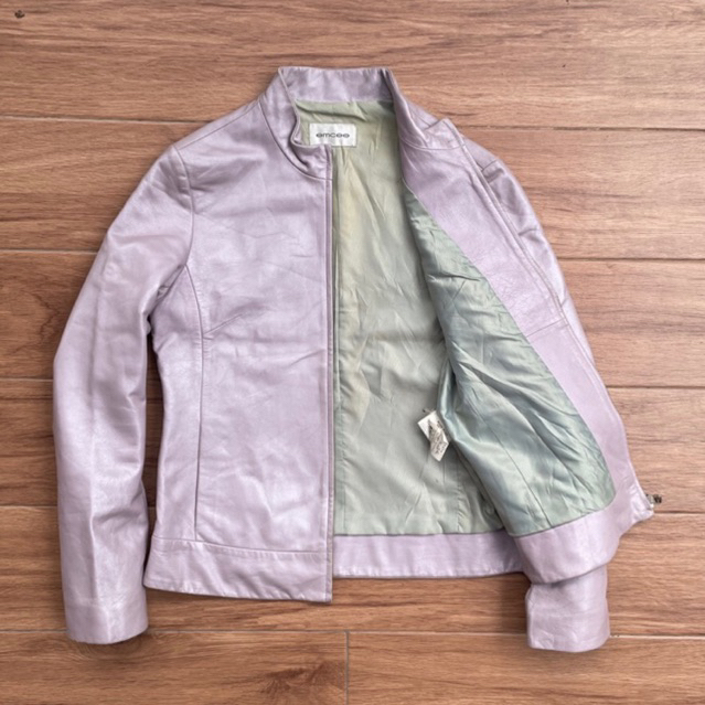 Jaket kulit asli cewek wanita pl bekas preloved second