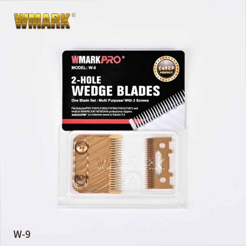 BLADE WMARK W9 GOLD SILVER FADE TAPPER / BLADE BABYLISS PRO / PISAU MESIN CUKUR RAMBUT