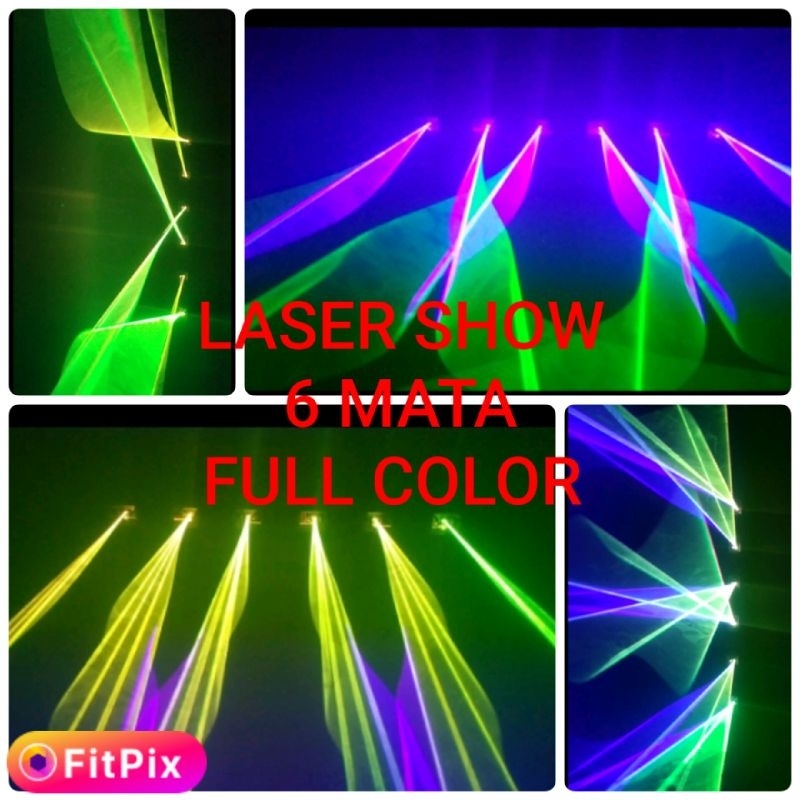 Lighting Laser Show 6 Mata Full Color