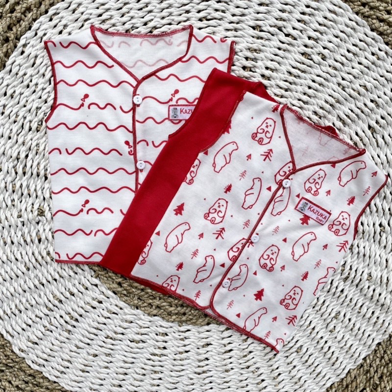 3 PCS Baju Lengan Kutung Bayi Bayi Atasan Bayi Baju Newborn Baju Bayi Baru Lahir Gift Bayi Hadiah Lahiran Bayi ASYAM BABY