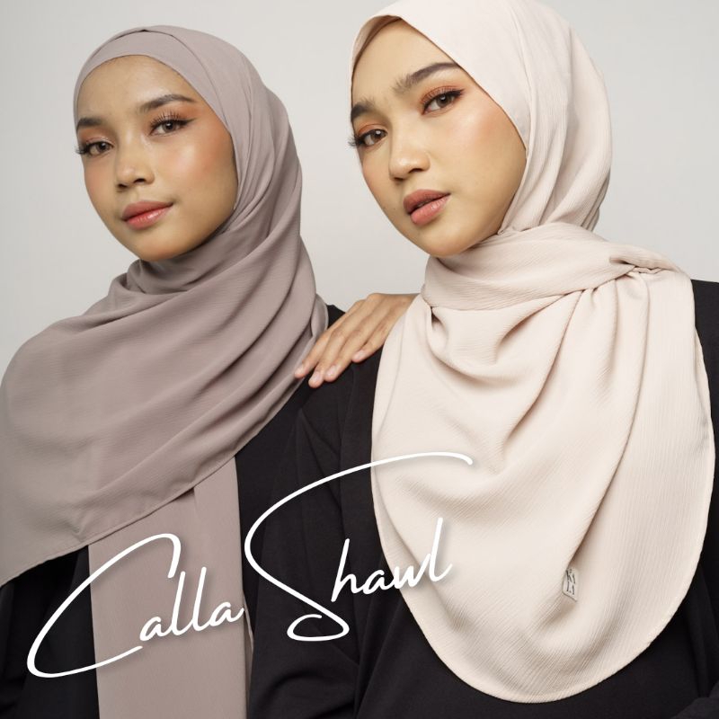 Calla Curve Shawl | Pashmina 200x75 Lux Crinkle