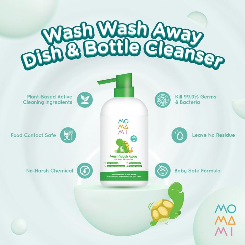 Momami Dish Bottle Cleanser / Momami Disinfectant / Momami Fruit &amp; Veggie Cleanser