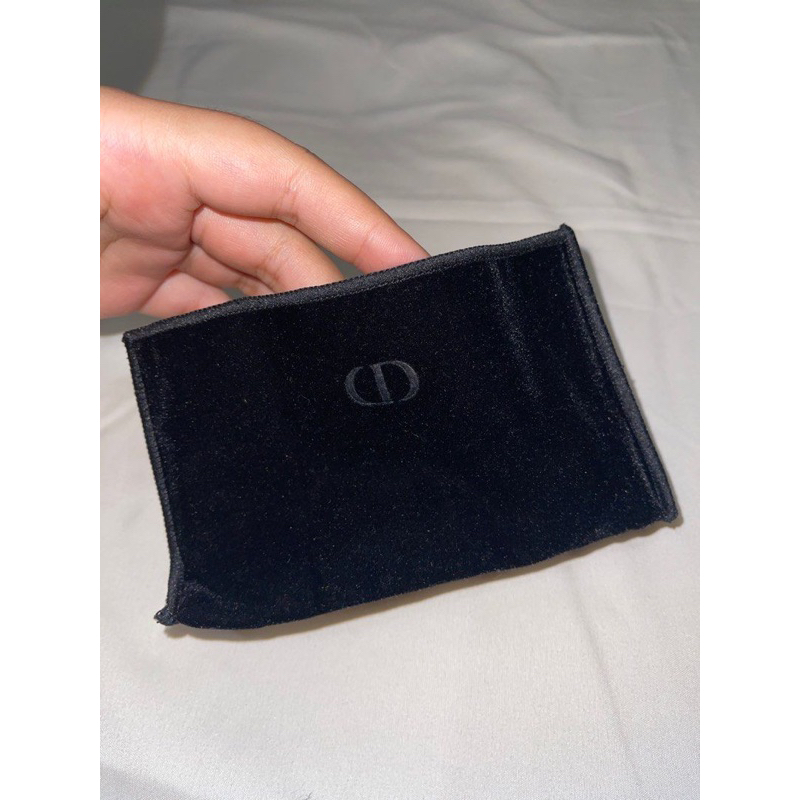 Pouch mini cd dior cosmetics bag make up lipstick pouch velvet beludru