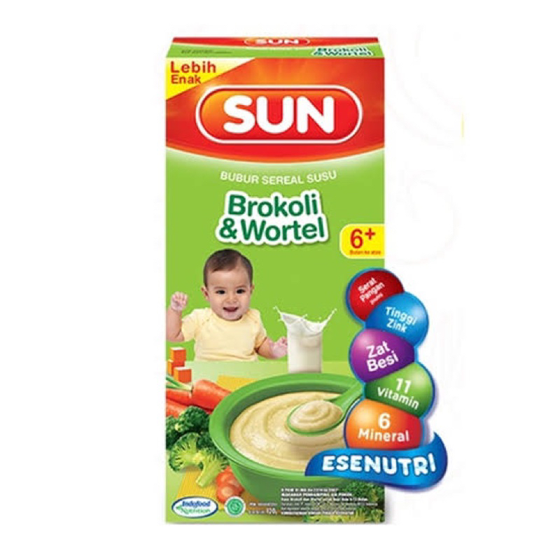 SUN BUBUR CEREAL 120gr BOX / SUN MPASI BUBUR BAYI 6 BULAN / MPASI 6 BULAN / SUN BERAS MERAH / SUN PISANG / SUN KACANG HIJAU / SUN MPASI 6 BULAN / BUBUR BAYI