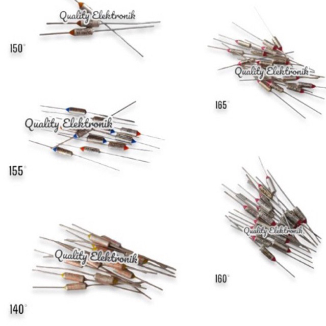 THERMOFUSE 250Volt 10A BERBAGAI MACAM UKURAN DERAJAT