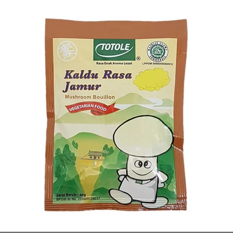 

Bumbu kaldu jamur Totole 40 gr mokucing CTN