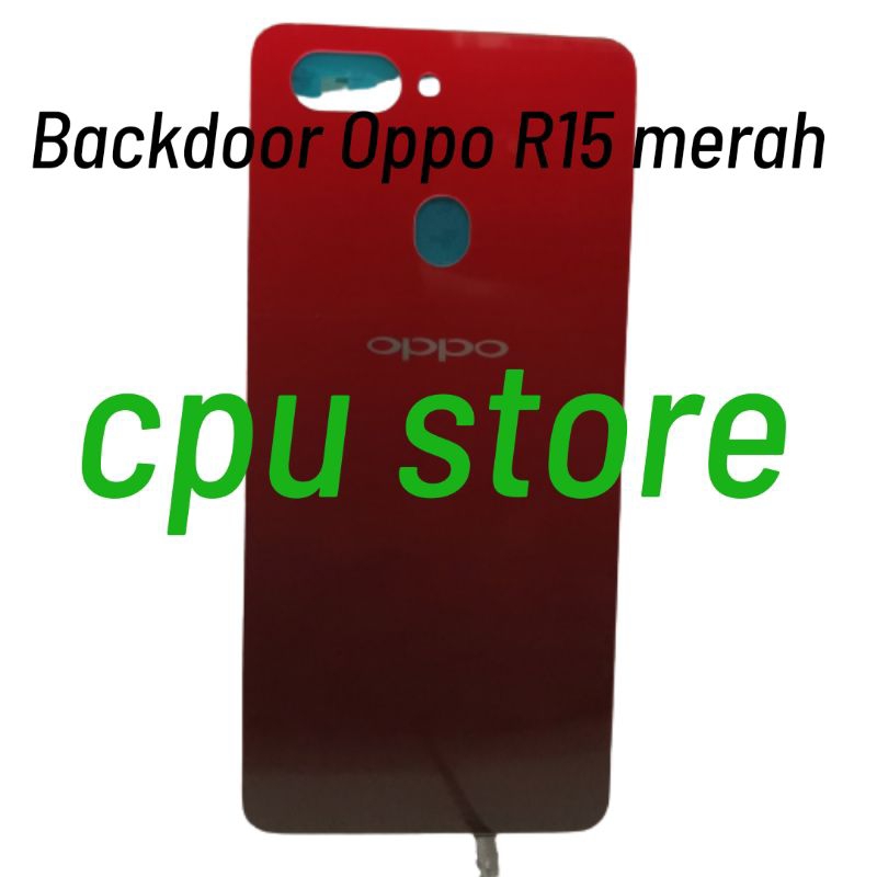 BACKDOOR OPPO R15 ORIGINAL COVER/CASING BELAKANG/TUTUP BELAKANG VARIAN MERAH