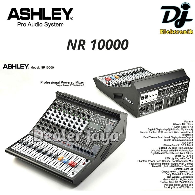 Power Mixer Ashley NR 10000 / NR10000 - 8 channel