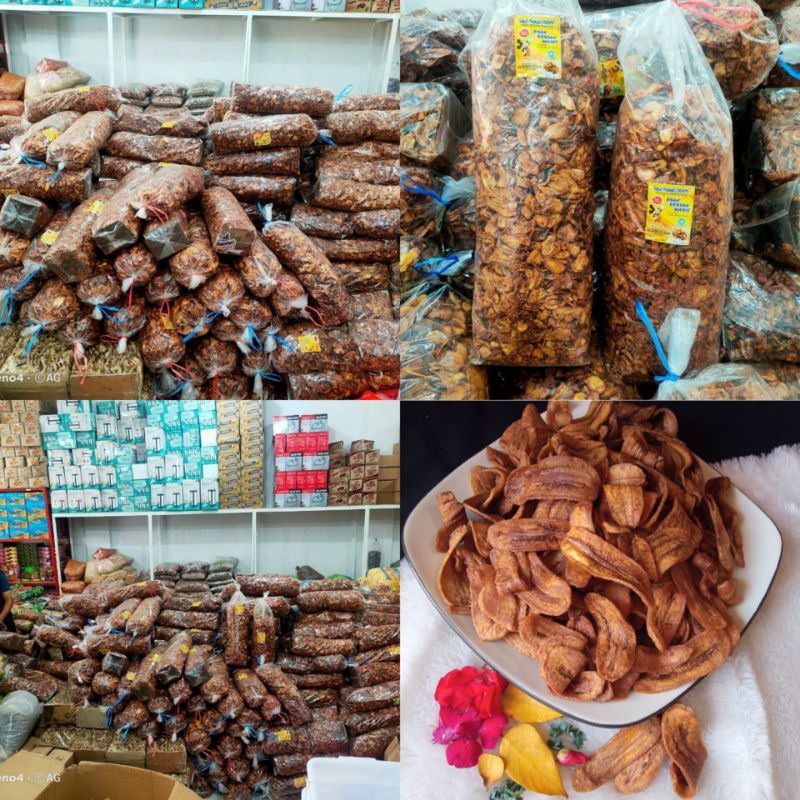 

( 1 Ball 3 kg) Paket Usaha Pisang Sale Crispy 3 kg / Pisang sale Renyah / Cemilan Pisang