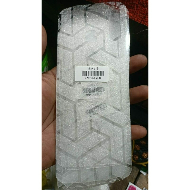 Garskin Glitter Transformer Transparan Anti Gores VIVO Y19 Anti jamur hp