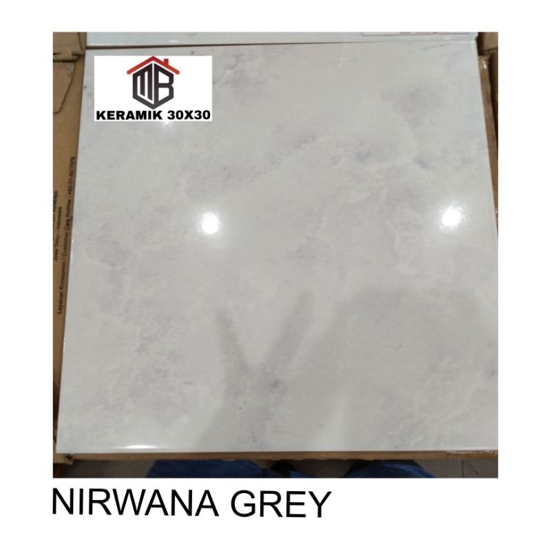 Keramik lantai 30x30 Asia tile Nirwana grey, green kw3