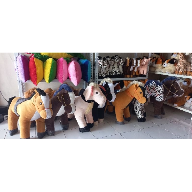 Boneka Kuda Standing berdiri Jumbo 1 Meter Premium SNI