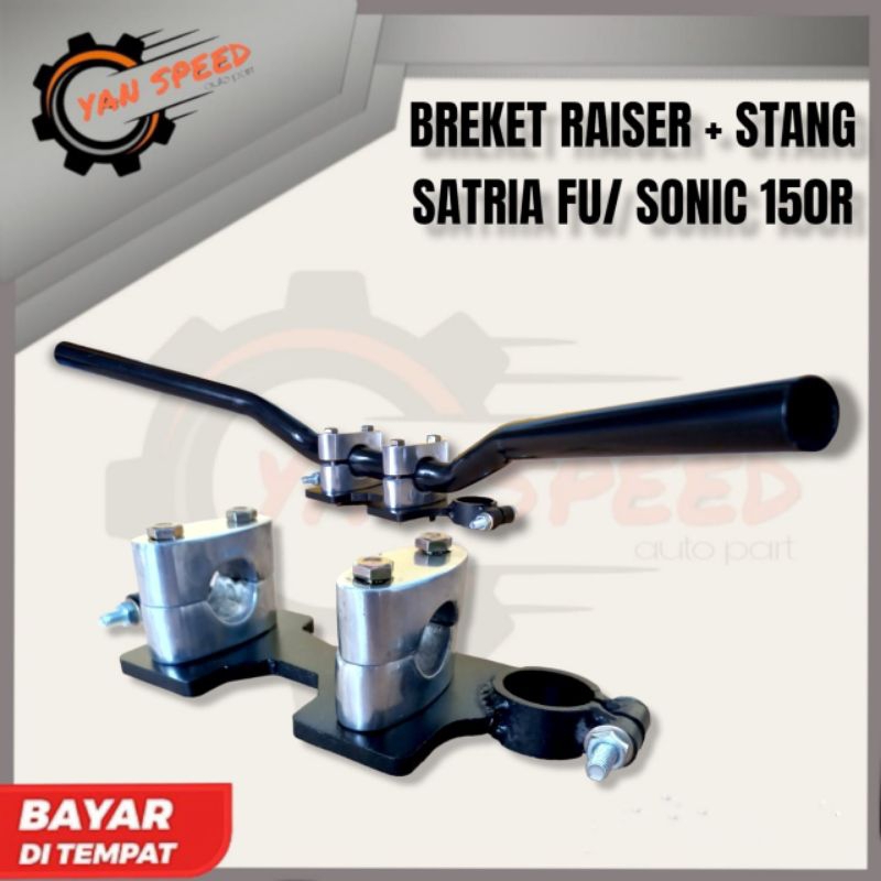 DUDUKAN RAISER STANG HONDA SONIC 150R DAN SATRIA FU/STANG RZR RAISER SATRIA FU  PNP