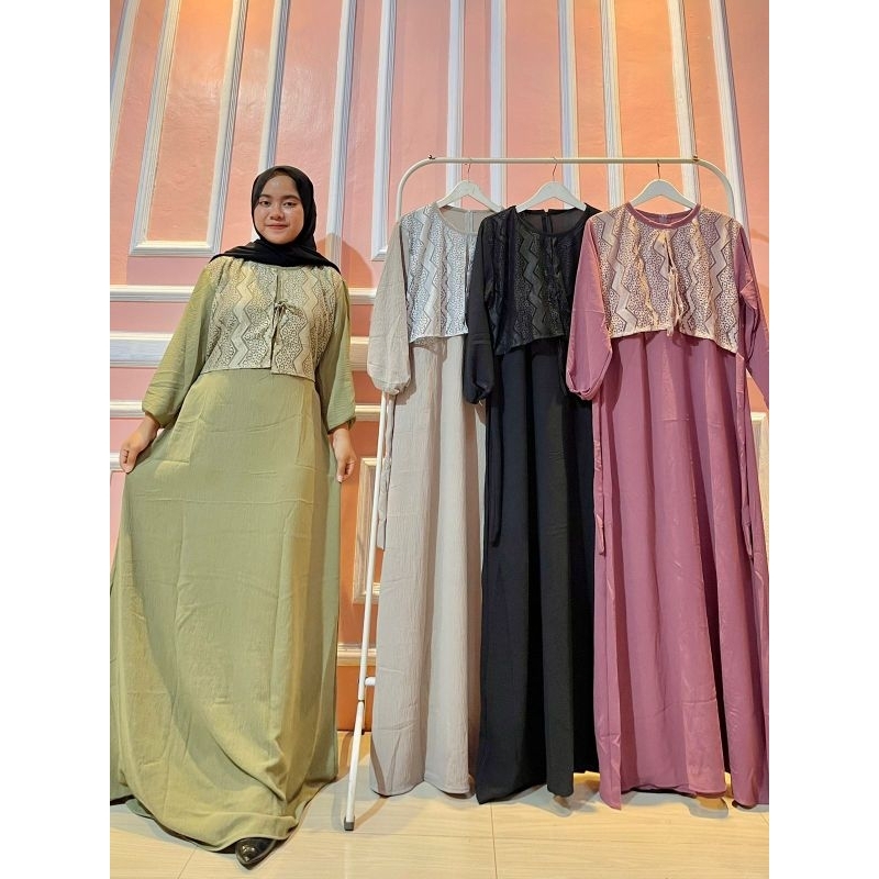 DRESS BURKAT CANTIK KEKINIAN