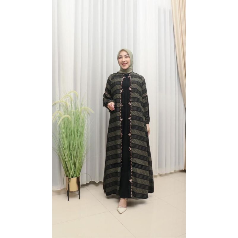 GAMIS ABAYA PAYET/GAMIS PESTA TERBARU/GAMIS ABAYA PAYET PALING LARIS