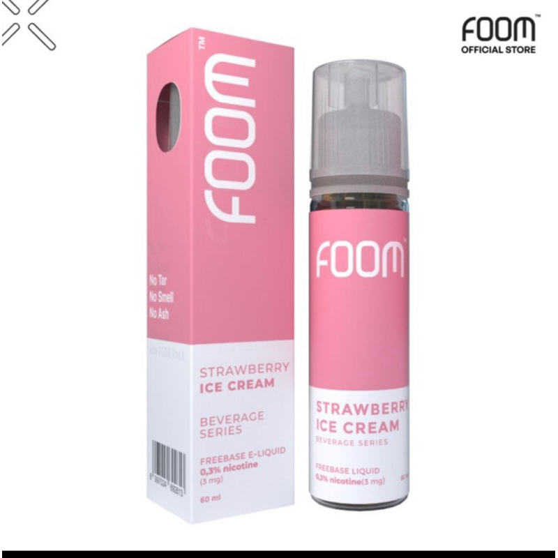 FOOM BEVERAGE SERIES STRAWBERRY ICE CREAM 60ML FREEBASE