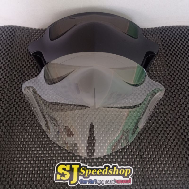 VISOR BENING HITAM BEAT KARBU, VISOR MINI BEAT KARBU, VISOR TGP HITAM BEAT