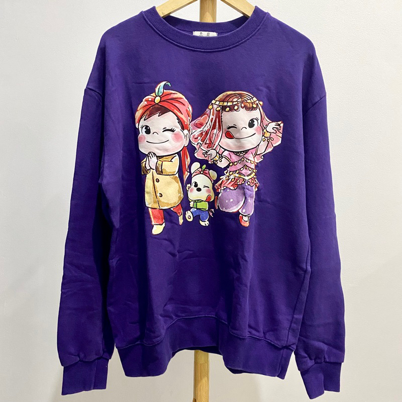 Crewneck Sweater Oversized Karakter Milky Peko & Poko Chan Dance